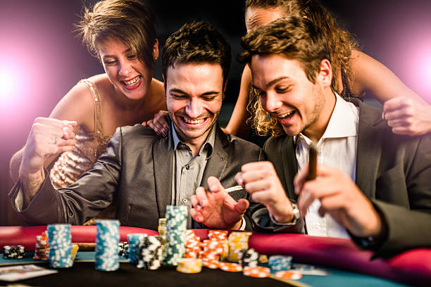 obor138 slot BandarQ table with multiple players and betting chips